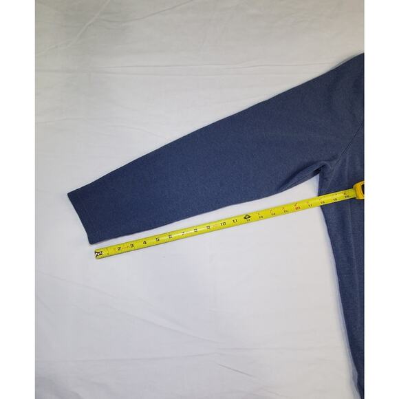 Michael Kors Size XXL Men's Blue Long Sleeve Polo Greenwich 100% Cotton CA12 - Picture 4 of 8